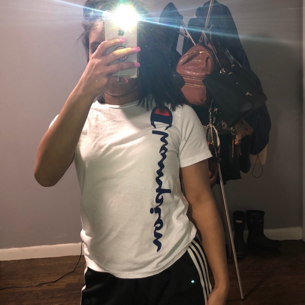 White Champion Tshirt